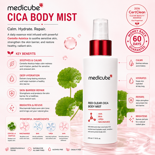 Red Clear Cica Body Mist